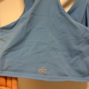 SOLD | Alo Light Blue Real Bra Tank size M